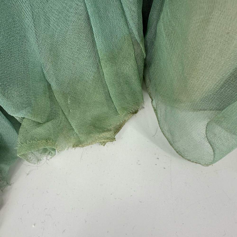 Elegant Green Tiered Women's Dress - Picture 7 of 13